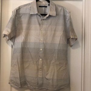 NEW Perry Ellis men’s XL neutral tone button up